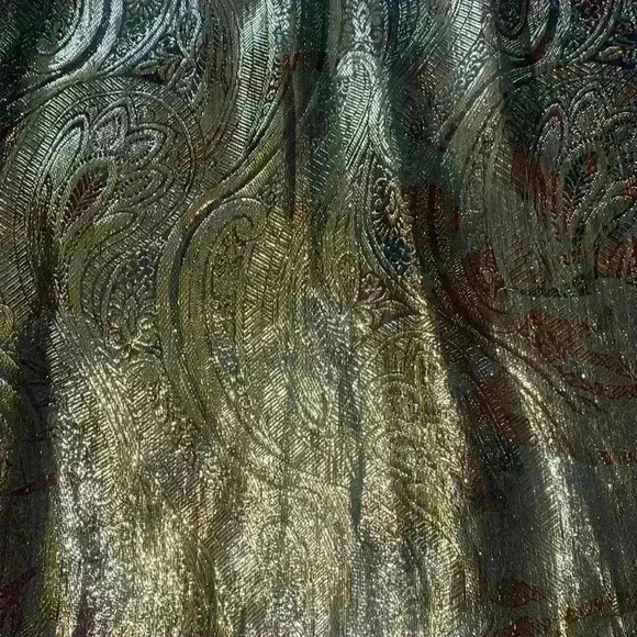 J Crew Cate paisley metallic silk blend tank - Picture 4 of 7